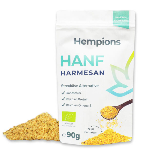 Hanf Harmesan - veganer Parmesan-Ersatz