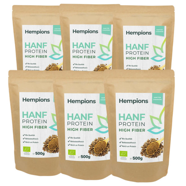 Hanf Protein High Fiber 6 x 500g