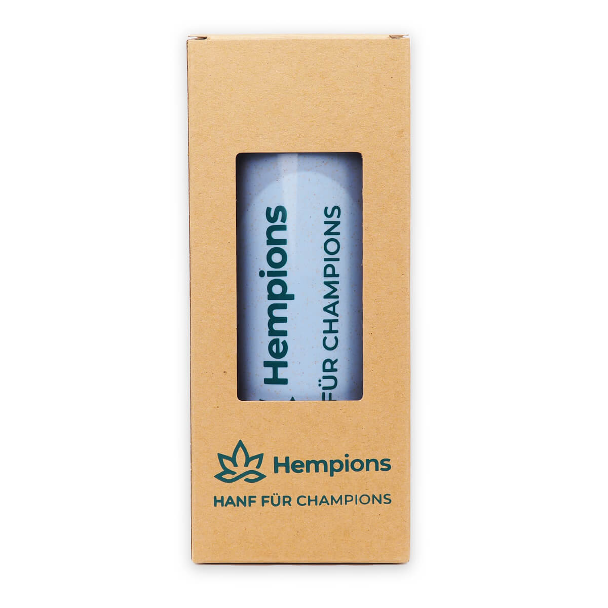 Hempions Bioplastik Shaker blau Umkarton